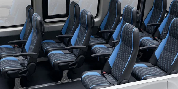 Spacious Interiors of Tempo Traveller Urbania